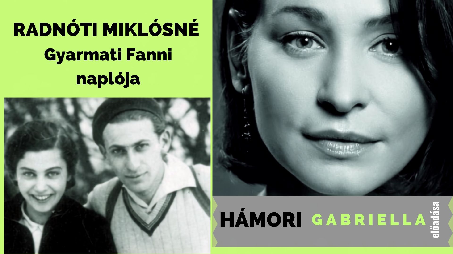 Radnóti Miklósné Gyarmati Fanni naplója plakát